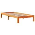 vidaXL Pat de zi fără saltea, maro ceruit, 90x200 cm, lemn masiv pin vidaXL Pat de zi fără saltea, maro ceruit, 90x200 cm, lemn masiv pin