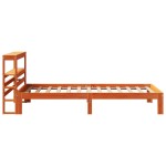 vidaXL Pat de zi fără saltea, maro ceruit, 90x200 cm, lemn masiv pin vidaXL Pat de zi fără saltea, maro ceruit, 90x200 cm, lemn masiv pin