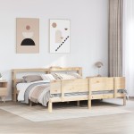 vidaXL Cadru de pat cu tăblie, 180x200 cm, lemn masiv de pin vidaXL Cadru de pat cu tăblie, 180x200 cm, lemn masiv de pin