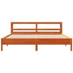 vidaXL Cadru de pat fără saltea, maro ceruit 200x200 cm lemn masiv pin vidaXL Cadru de pat fără saltea, maro ceruit 200x200 cm lemn masiv pin