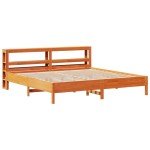 vidaXL Cadru de pat fără saltea, maro ceruit 180x200 cm lemn masiv pin vidaXL Cadru de pat fără saltea, maro ceruit 180x200 cm lemn masiv pin