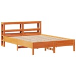 vidaXL Cadru de pat fără saltea, maro ceruit 140x200 cm lemn masiv pin vidaXL Cadru de pat fără saltea, maro ceruit 140x200 cm lemn masiv pin