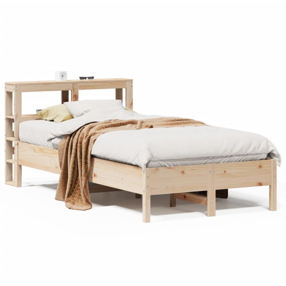 vidaXL Cadru de pat fără saltea, 75x190 cm, lemn masiv de pin