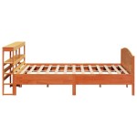 vidaXL Cadru de pat fără saltea, maro ceruit 180x200 cm lemn masiv pin