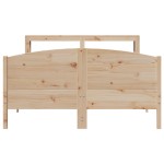 vidaXL Cadru de pat fără saltea, 150x200 cm, lemn masiv pin vidaXL Cadru de pat fără saltea, 150x200 cm, lemn masiv pin