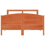 vidaXL Cadru de pat fără saltea, maro ceruit 140x200 cm lemn masiv pin vidaXL Cadru de pat fără saltea, maro ceruit 140x200 cm lemn masiv pin
