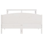 vidaXL Cadru de pat fără saltea, alb, 120x200 cm, lemn masiv pin vidaXL Cadru de pat fără saltea, alb, 120x200 cm, lemn masiv pin
