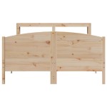 vidaXL Cadru de pat fără saltea, 120x190 cm, lemn masiv pin
