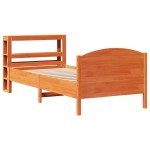 vidaXL Pat de zi fără saltea, maro ceruit, 90x200 cm, lemn masiv pin vidaXL Pat de zi fără saltea, maro ceruit, 90x200 cm, lemn masiv pin