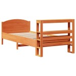 vidaXL Pat de zi fără saltea, maro ceruit, 90x200 cm, lemn masiv pin vidaXL Pat de zi fără saltea, maro ceruit, 90x200 cm, lemn masiv pin