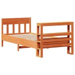 vidaXL Pat de zi fără saltea, maro ceruit, 90x200 cm, lemn masiv pin vidaXL Pat de zi fără saltea, maro ceruit, 90x200 cm, lemn masiv pin