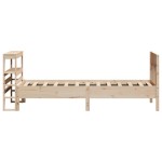 vidaXL Cadru de pat fără saltea, 75x190 cm, lemn masiv de pin