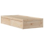 vidaXL Cadru de pat cu tăblie, 75x190 cm, lemn masiv de pin vidaXL Cadru de pat cu tăblie, 75x190 cm, lemn masiv de pin
