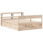 vidaXL Cadru de pat fără saltea, 120x190 cm, lemn masiv pin vidaXL Cadru de pat fără saltea, 120x190 cm, lemn masiv pin