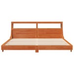 vidaXL Cadru de pat fără saltea, maro ceruit 200x200 cm lemn masiv pin vidaXL Cadru de pat fără saltea, maro ceruit 200x200 cm lemn masiv pin