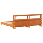 vidaXL Cadru de pat fără saltea, maro ceruit 200x200 cm lemn masiv pin vidaXL Cadru de pat fără saltea, maro ceruit 200x200 cm lemn masiv pin