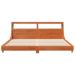 vidaXL Cadru de pat fără saltea, maro ceruit 180x200 cm lemn masiv pin vidaXL Cadru de pat fără saltea, maro ceruit 180x200 cm lemn masiv pin