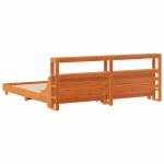 vidaXL Cadru de pat fără saltea, maro ceruit 180x200 cm lemn masiv pin vidaXL Cadru de pat fără saltea, maro ceruit 180x200 cm lemn masiv pin