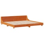 vidaXL Cadru de pat fără saltea, maro ceruit 180x200 cm lemn masiv pin vidaXL Cadru de pat fără saltea, maro ceruit 180x200 cm lemn masiv pin