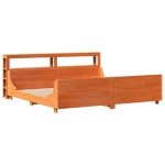 vidaXL Cadru de pat fără saltea, maro ceruit 200x200 cm lemn masiv pin vidaXL Cadru de pat fără saltea, maro ceruit 200x200 cm lemn masiv pin