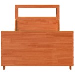 vidaXL Pat de zi fără saltea, maro ceruit, 90x200 cm, lemn masiv pin