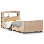 vidaXL Cadru de pat fără saltea, 75x190 cm, lemn masiv de pin
