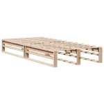 vidaXL Cadru de pat fără saltea, 90x200 cm, lemn masiv pin