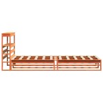 vidaXL Pat de zi fără saltea, maro ceruit, 90x200 cm, lemn masiv pin vidaXL Pat de zi fără saltea, maro ceruit, 90x200 cm, lemn masiv pin