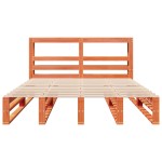 vidaXL Cadru de pat fără saltea, maro ceruit 150x200 cm lemn masiv pin vidaXL Cadru de pat fără saltea, maro ceruit 150x200 cm lemn masiv pin