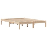 vidaXL Cadru de pat fără saltea, 120x190 cm, lemn masiv pin vidaXL Cadru de pat fără saltea, 120x190 cm, lemn masiv pin
