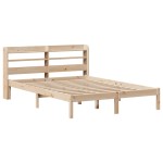 vidaXL Cadru de pat fără saltea, 135x190 cm, lemn masiv de pin