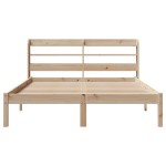 vidaXL Cadru de pat fără saltea, 140x190 cm, lemn masiv de pin vidaXL Cadru de pat fără saltea, 140x190 cm, lemn masiv de pin