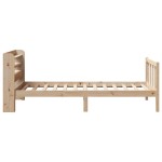 vidaXL Cadru de pat fără saltea, 75x190 cm, lemn masiv de pin