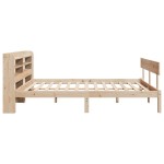 vidaXL Cadru de pat fără saltea, 140x190 cm, lemn masiv de pin