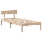 vidaXL Cadru de pat fără saltea, 90x200 cm, lemn masiv pin