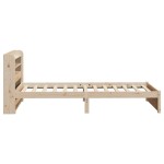 vidaXL Cadru de pat cu tăblie, 75x190 cm, lemn masiv de pin vidaXL Cadru de pat cu tăblie, 75x190 cm, lemn masiv de pin