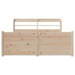 vidaXL Cadru de pat cu tăblie, 160x200 cm, lemn masiv de pin vidaXL Cadru de pat cu tăblie, 160x200 cm, lemn masiv de pin