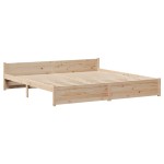vidaXL Cadru de pat cu tăblie, 180x200 cm, lemn masiv de pin vidaXL Cadru de pat cu tăblie, 180x200 cm, lemn masiv de pin