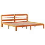 vidaXL Cadru de pat fără saltea, maro ceruit 180x200 cm lemn masiv pin vidaXL Cadru de pat fără saltea, maro ceruit 180x200 cm lemn masiv pin