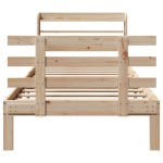 vidaXL Cadru de pat cu tăblie, 75x190 cm, lemn masiv de pin vidaXL Cadru de pat cu tăblie, 75x190 cm, lemn masiv de pin
