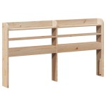 vidaXL Cadru de pat cu tăblie, 135x190 cm, lemn masiv de pin vidaXL Cadru de pat cu tăblie, 135x190 cm, lemn masiv de pin