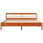 vidaXL Cadru de pat fără saltea, maro ceruit 200x200 cm lemn masiv pin vidaXL Cadru de pat fără saltea, maro ceruit 200x200 cm lemn masiv pin