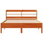 vidaXL Cadru de pat fără saltea, maro ceruit 150x200 cm lemn masiv pin vidaXL Cadru de pat fără saltea, maro ceruit 150x200 cm lemn masiv pin