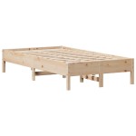 vidaXL Cadru de pat fără saltea, 90x200 cm, lemn masiv pin