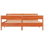 vidaXL Cadru de pat fără saltea, maro ceruit 200x200 cm lemn masiv pin vidaXL Cadru de pat fără saltea, maro ceruit 200x200 cm lemn masiv pin