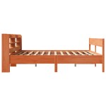 vidaXL Cadru de pat fără saltea, maro ceruit 200x200 cm lemn masiv pin vidaXL Cadru de pat fără saltea, maro ceruit 200x200 cm lemn masiv pin