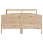 vidaXL Cadru de pat fără saltea, 135x190 cm, lemn masiv de pin