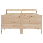 vidaXL Cadru de pat fără saltea, 120x190 cm, lemn masiv pin