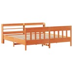 vidaXL Cadru de pat fără saltea, maro ceruit 180x200 cm lemn masiv pin vidaXL Cadru de pat fără saltea, maro ceruit 180x200 cm lemn masiv pin
