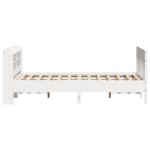 vidaXL Cadru de pat fără saltea, alb, 120x200 cm, lemn masiv pin vidaXL Cadru de pat fără saltea, alb, 120x200 cm, lemn masiv pin